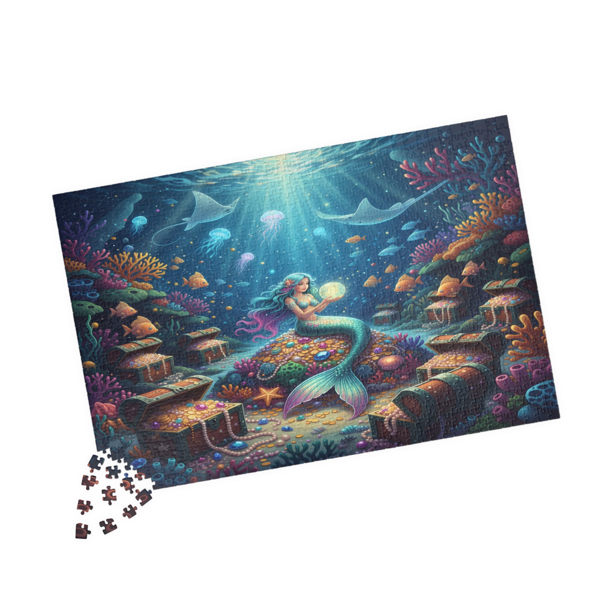 ocean treasure chest puzzle gift