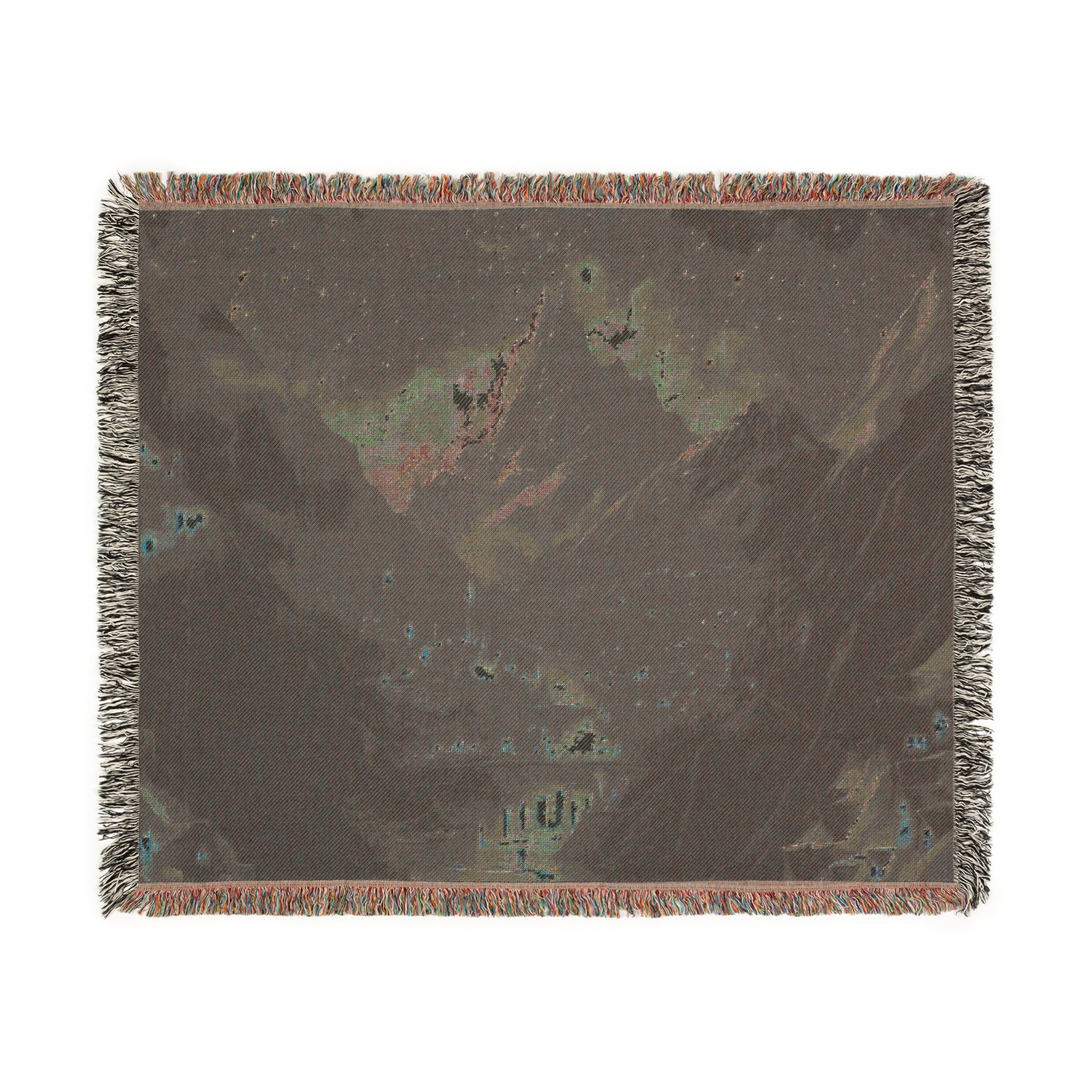 Galaxy woven tapestry blanket for reading nook and bookish fantasy décor