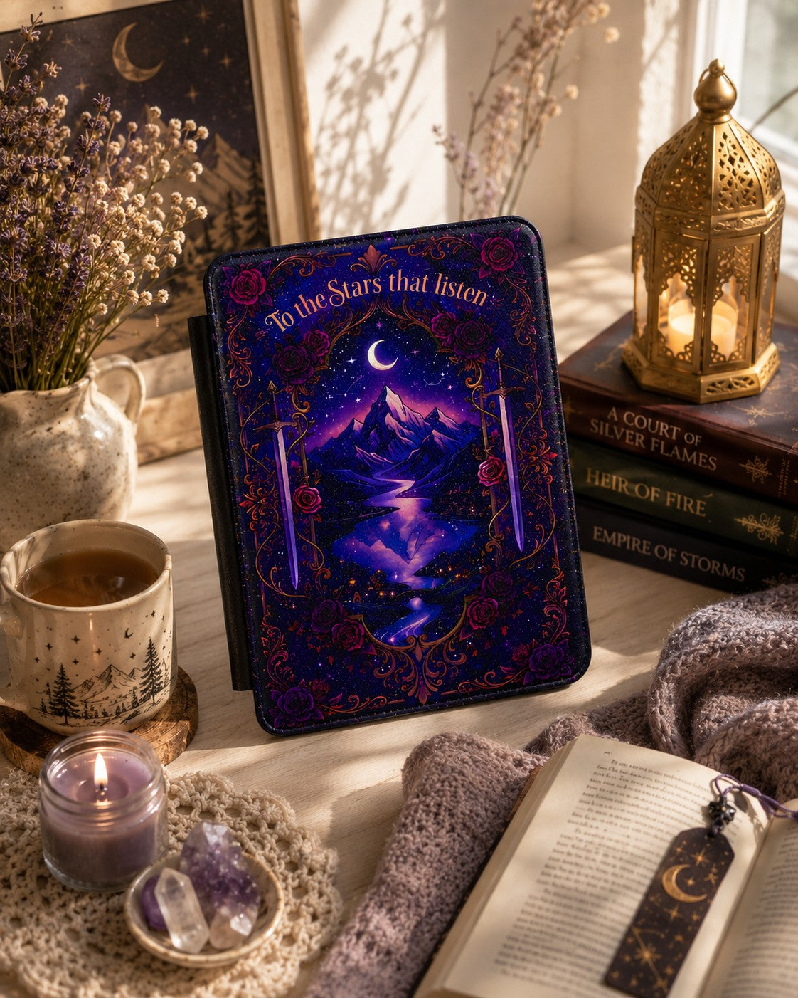 Carry Velaris With You Night Court Inspired Starlit Kindle Case, Paperwhite & Colorsoft