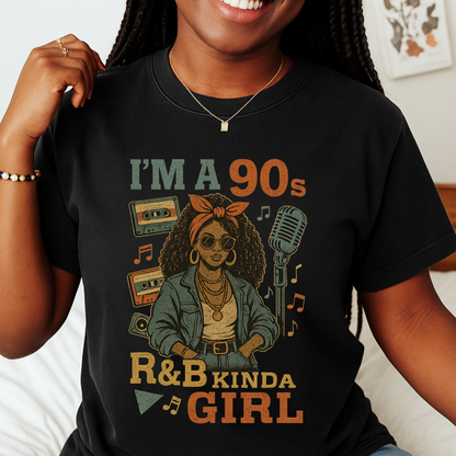 90s R&B graphic tee for women retro music lover shirt