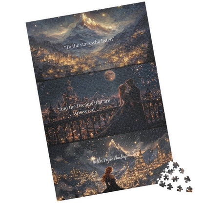 ACOTAR Velaris Puzzle To the Stars, Dreams Answered, Hello Feyre Darling Fantasy Book Lover Gift