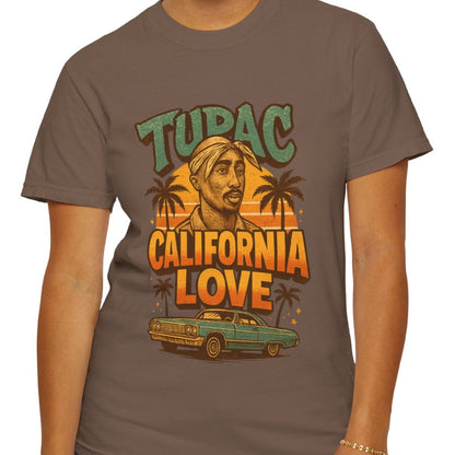 90s rap culture California Love streetwear t-shirt