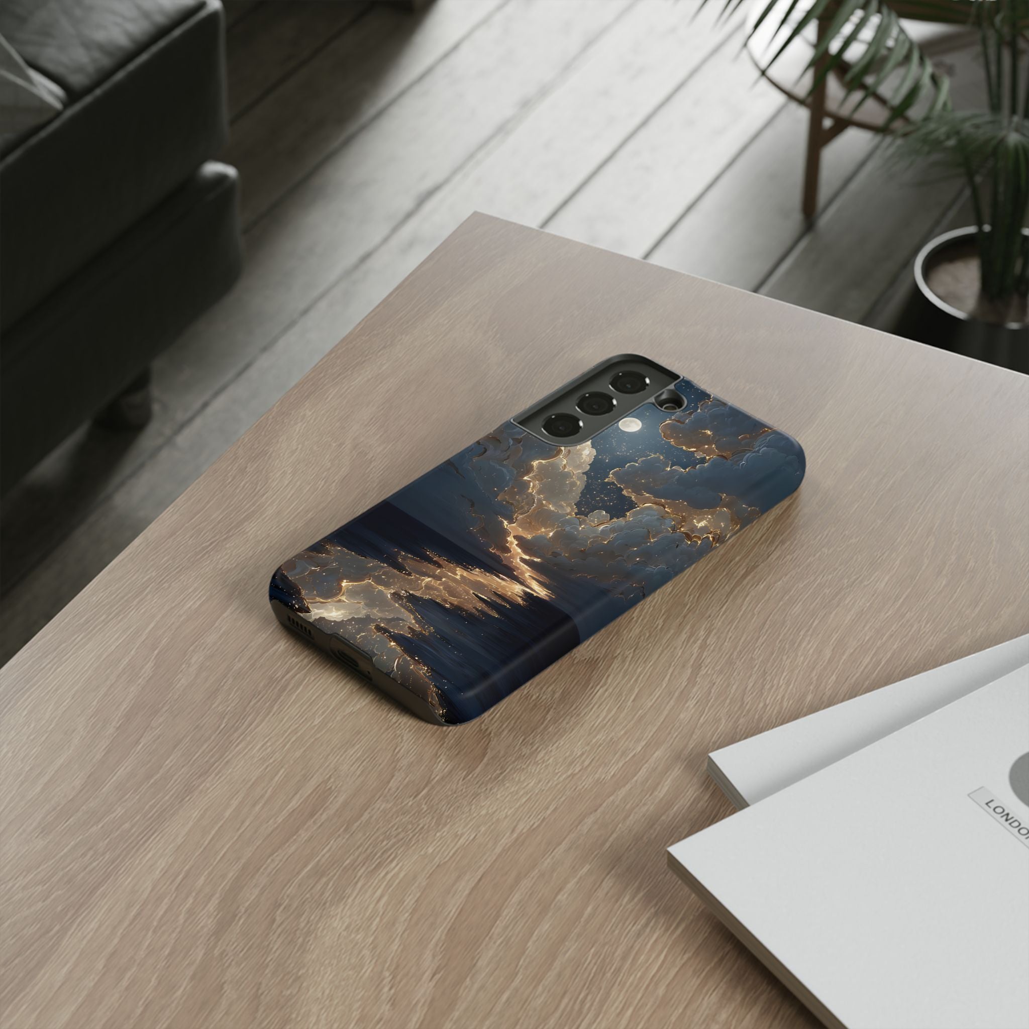Celestial Night Sky Phone Case | Starry Cloud iPhone Cover, Protective Galaxy Case Gift for Dreamers