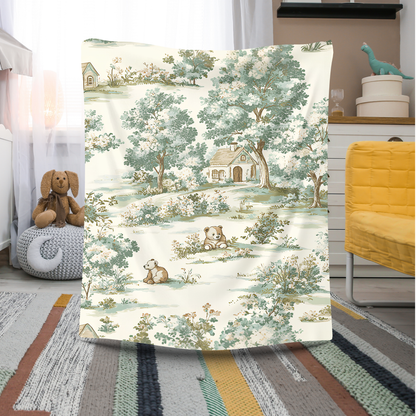 warm fleece throw for cozy afternoons, teddy bear print blanket for kids’ rooms, soft pastel fleece throw blanket
