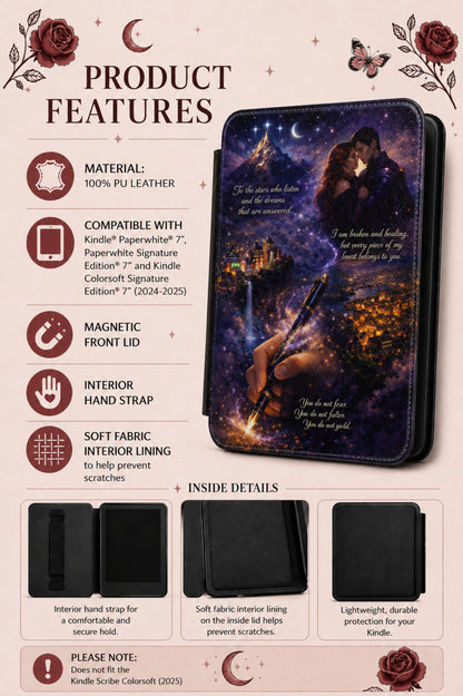 ACOTAR Night Court Kindle Case – Velaris City of Starlight Cover for Paperwhite & Colorsoft