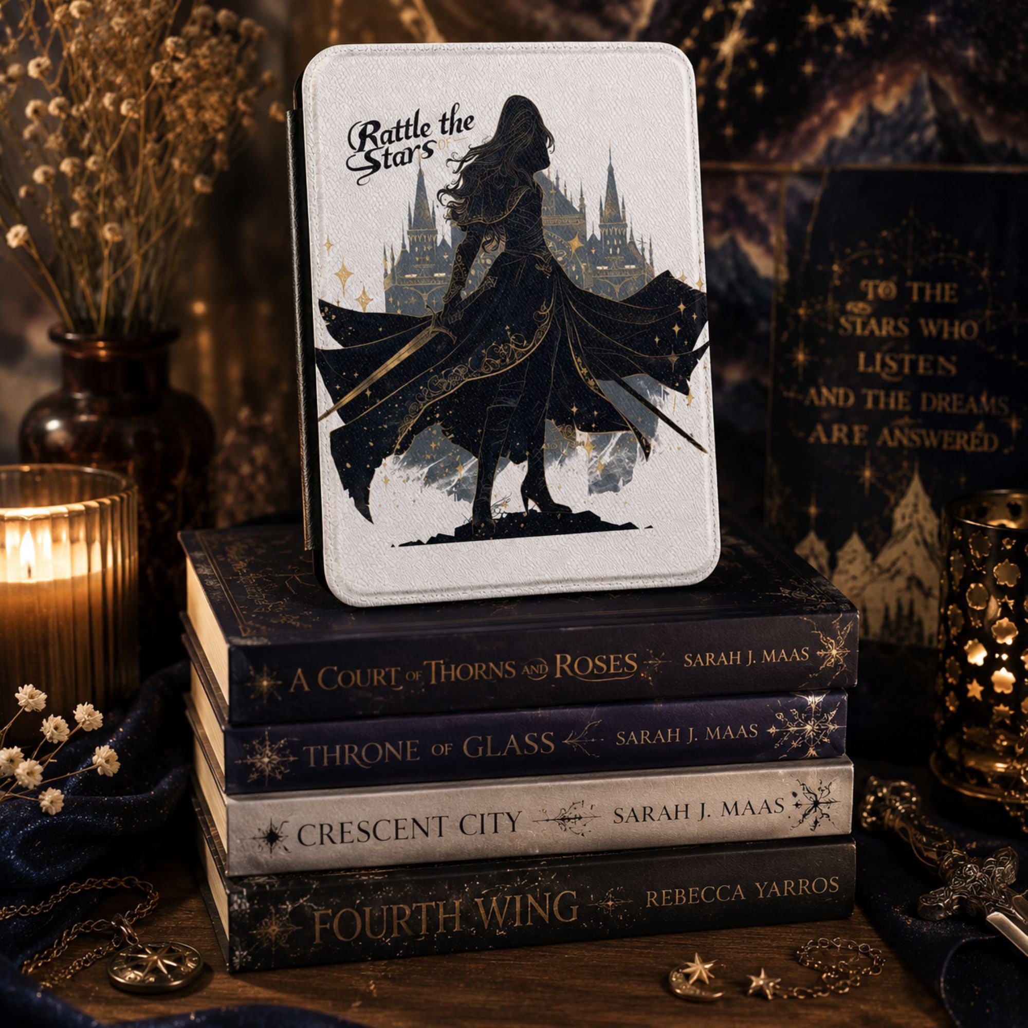 Terrasen Warrior Queen Kindle Case — Romantasy Cover for Paperwhite & Colorsoft