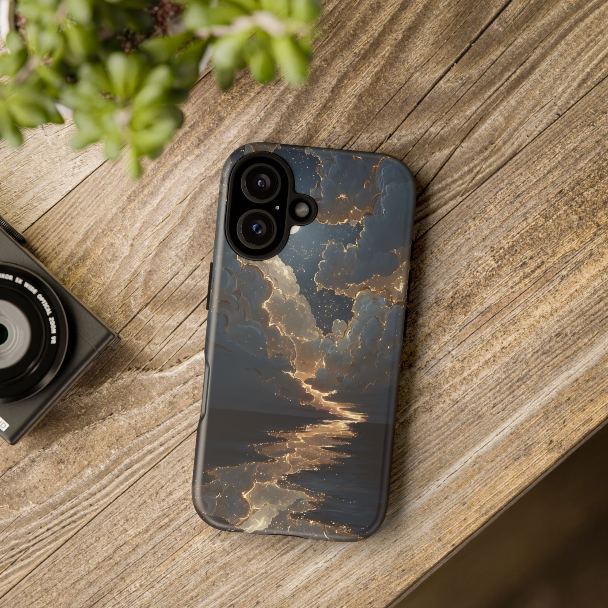 Celestial Night Sky Phone Case | Starry Cloud iPhone Cover, Protective Galaxy Case Gift for Dreamers