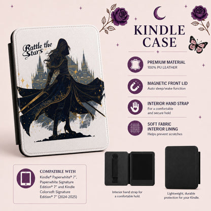 Terrasen Warrior Queen Kindle Case — Romantasy Cover for Paperwhite & Colorsoft