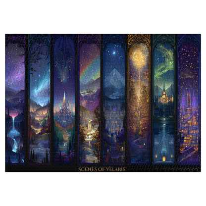 Scenes of Velaris Fantasy Puzzle | Magical City of Starlight Jigsaw | Cozy Book Lover Gift & Home Décor