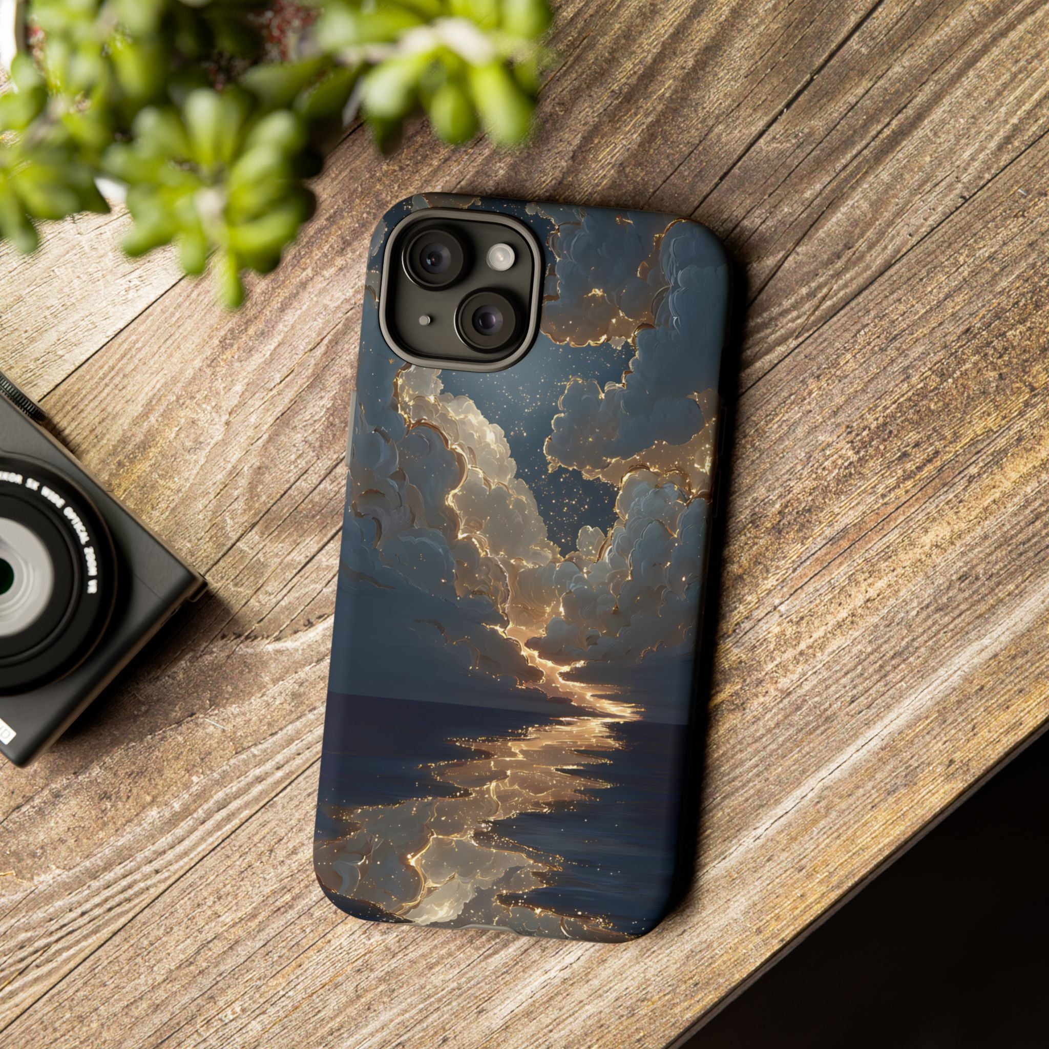 Celestial Night Sky Phone Case | Starry Cloud iPhone Cover, Protective Galaxy Case Gift for Dreamers