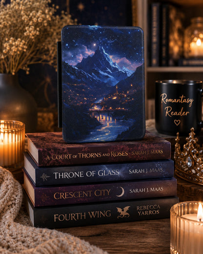ACOTAR Ramiel Kindle Paperwhite Colorsoft Case, Velaris Starry Mountain Night Court Cover