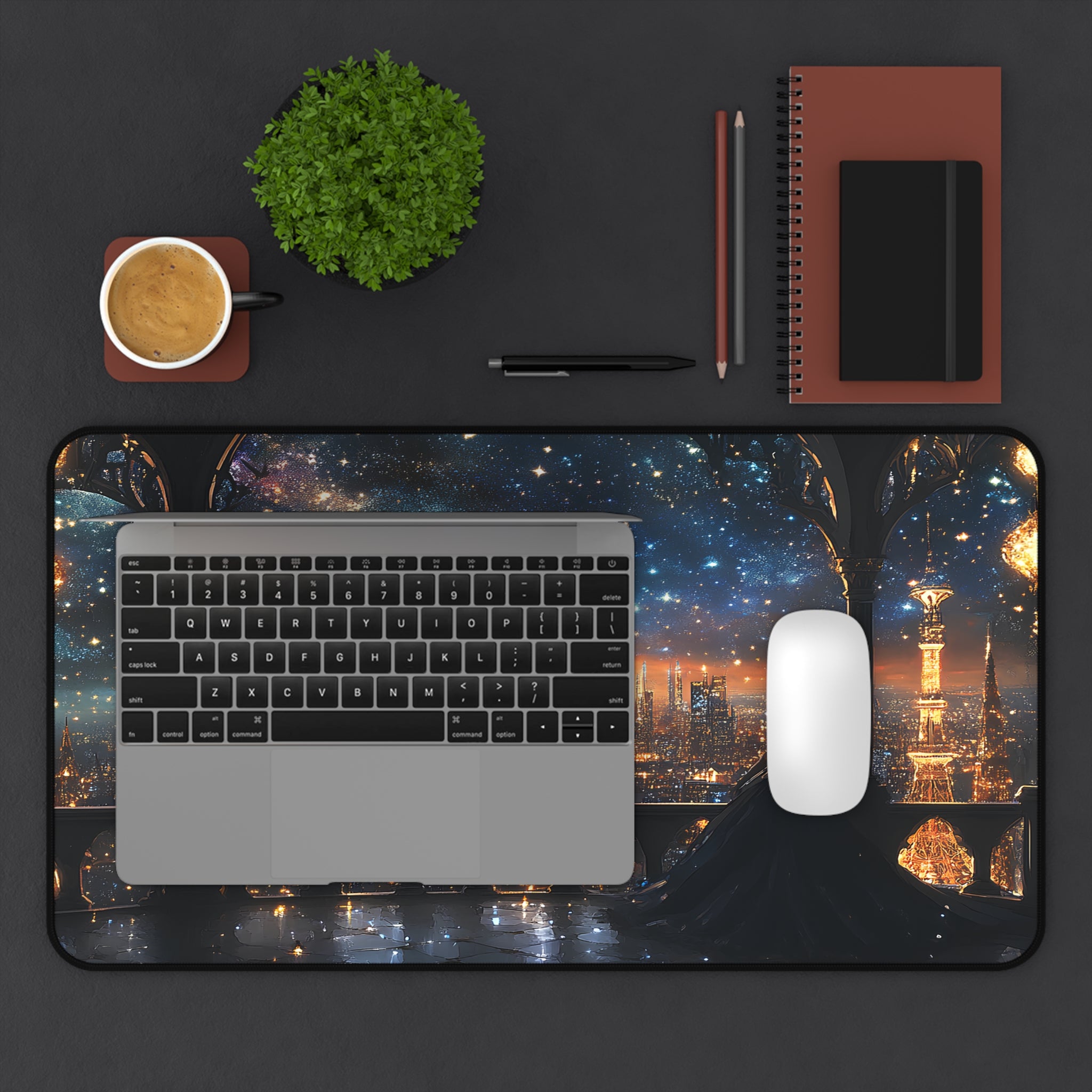 Velaris cityscape fantasy desk mat romantic fandom gift