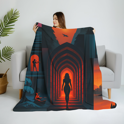 reading nook blanket inspired by Throne of Glass courage,
artistic fleece throw inspired by Aelin Galathynius fire,
fantasy aesthetic blanket inspired by Throne of Glass artwork