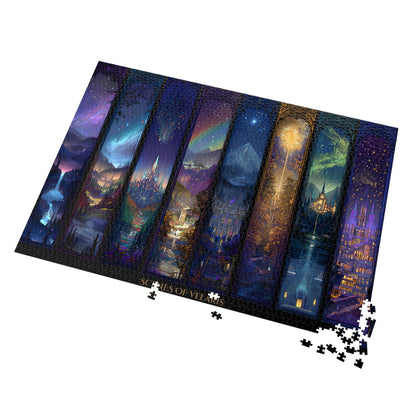 Scenes of Velaris Fantasy Puzzle | Magical City of Starlight Jigsaw | Cozy Book Lover Gift & Home Décor