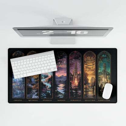 Scenes of Throne of Glass Desk Mat