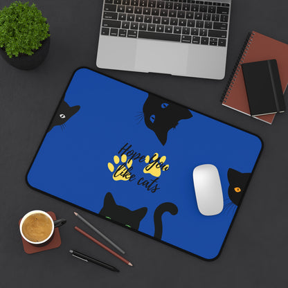 aesthetic cat desk cover for cozy reading nook workspace