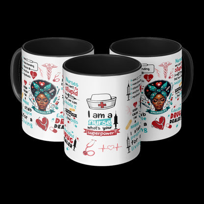 Funny Nurse Life 11 and 15oz Coffee Mug Medical Humor Gift for RN LPN CNA Students & Healthcare Workers
