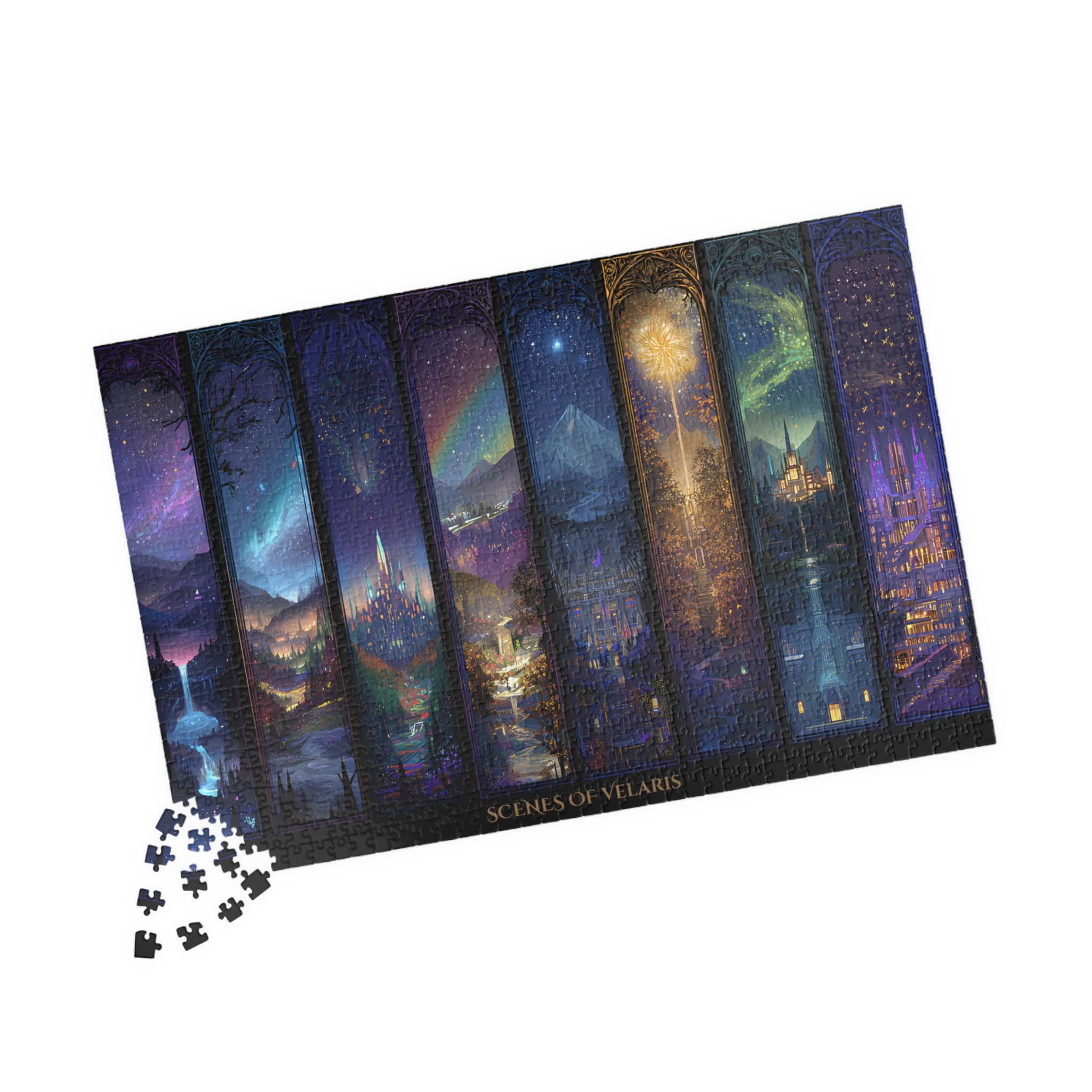 Scenes of Velaris Fantasy Puzzle | Magical City of Starlight Jigsaw | Cozy Book Lover Gift & Home Décor