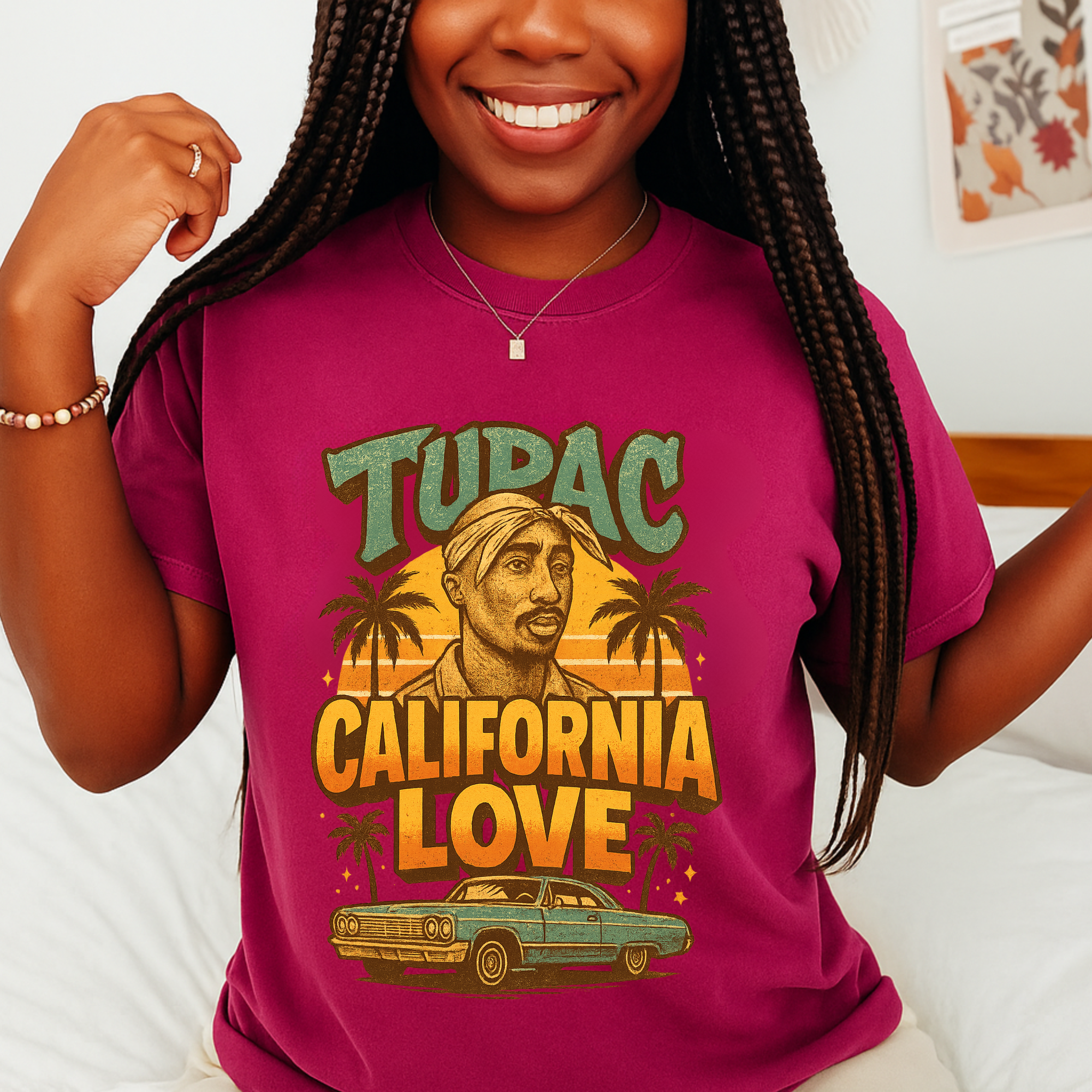 Comfort Colors garment dyed California hip hop tee