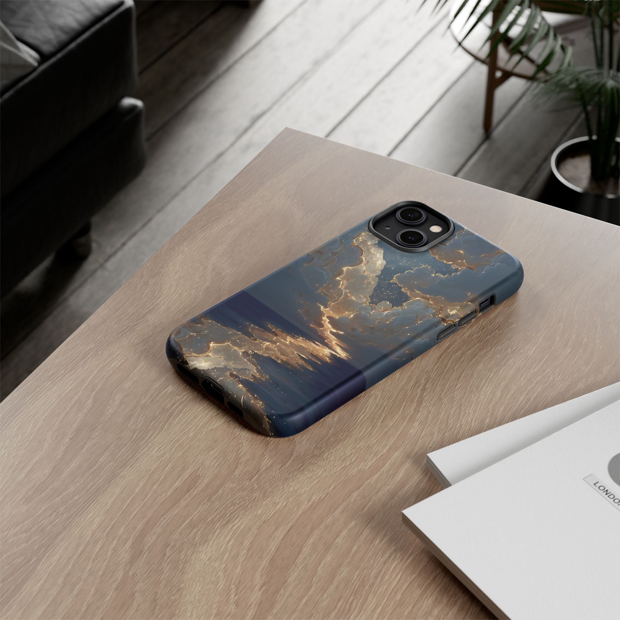 Celestial Night Sky Phone Case | Starry Cloud iPhone Cover, Protective Galaxy Case Gift for Dreamers