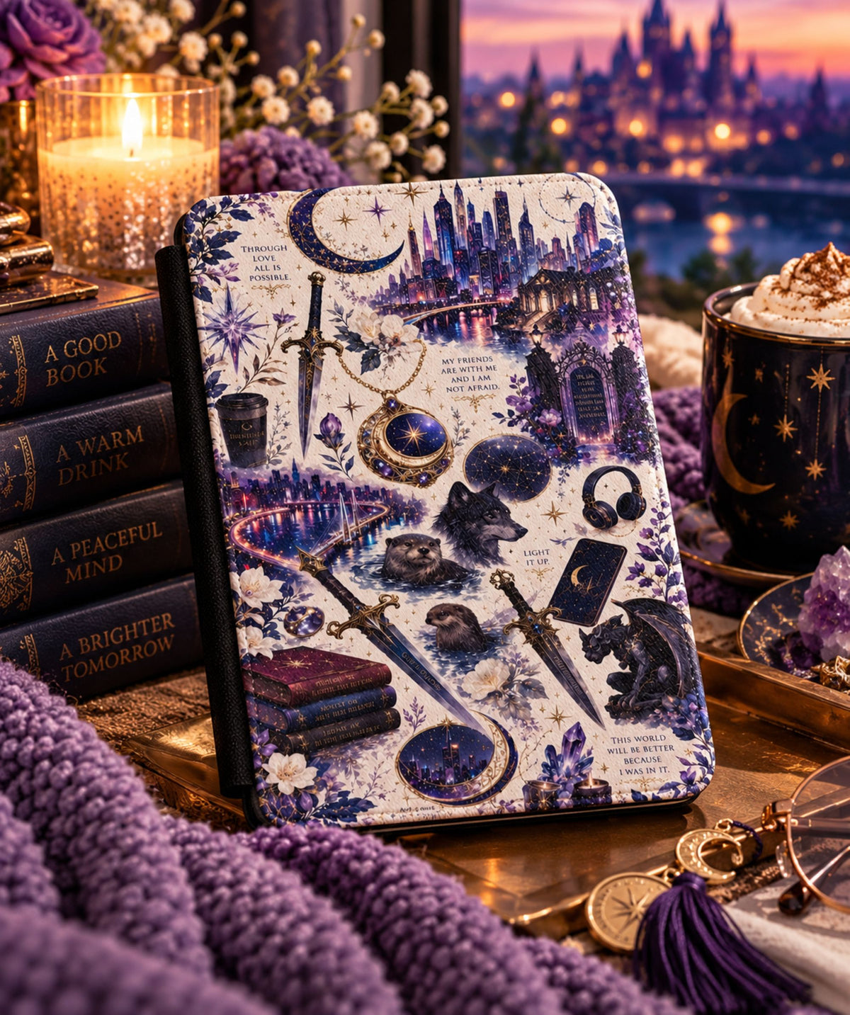 Crescent City Fantasy Kindle Case | Celestial City Kindle Paperwhite Cover