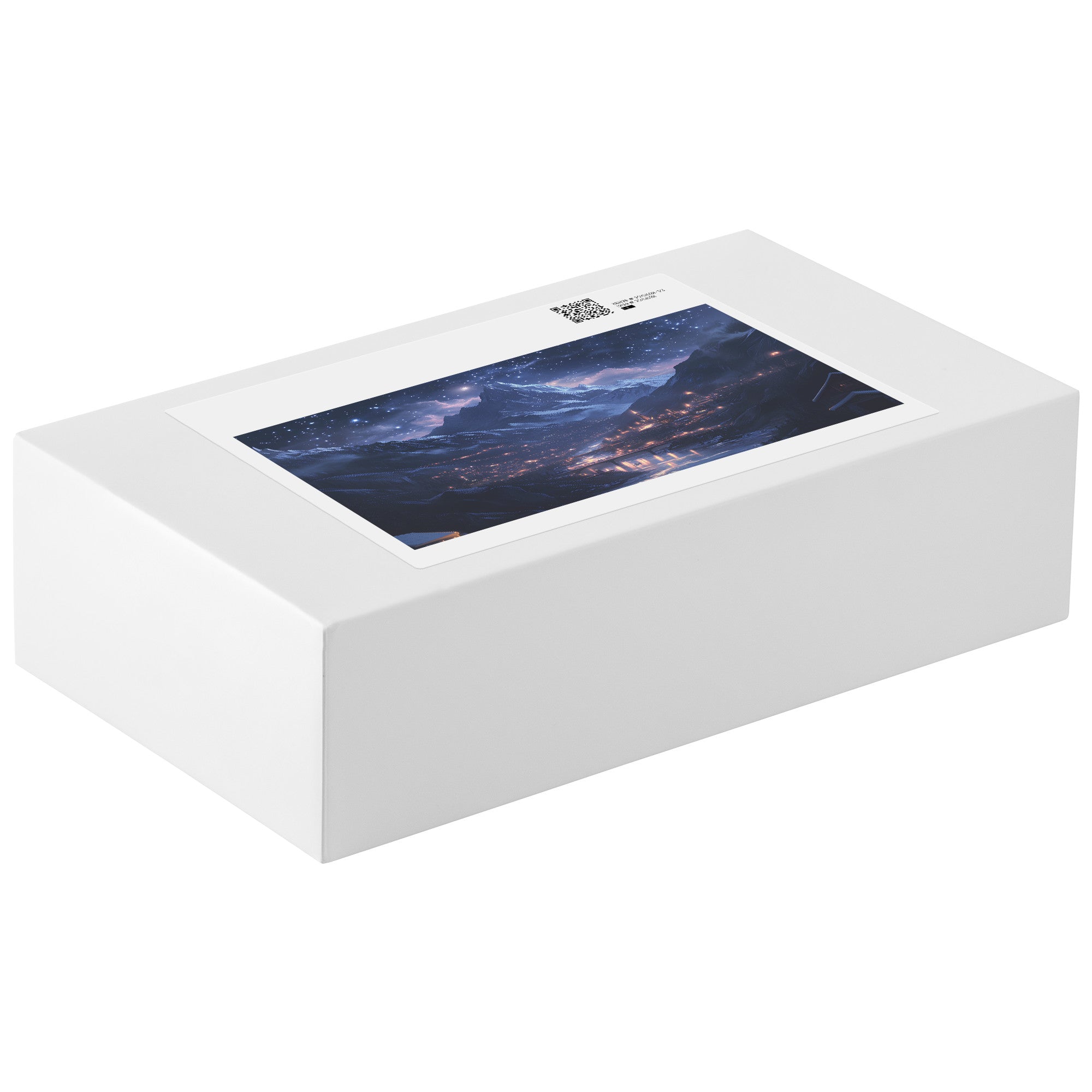 Starry Mountain Village Jigsaw Puzzle – Scenic Night Sky Landscape Puzzle for Adults & Gifts