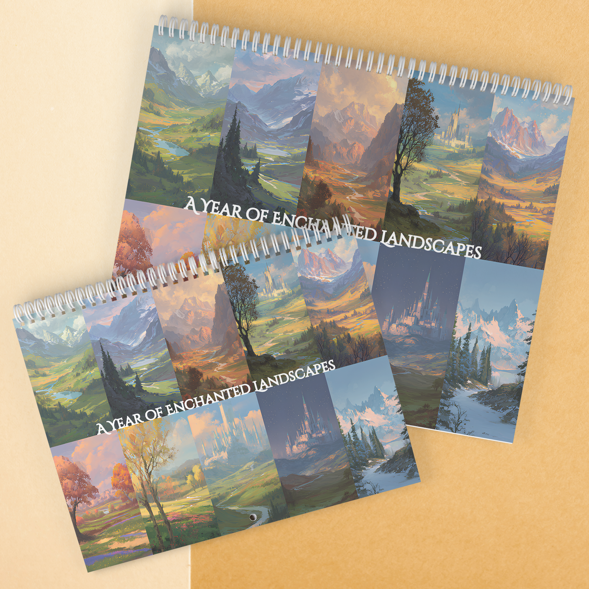 A_Year_of_Enchanted_Landscapes_Calendar_Two_Sizes_Mockup.png
