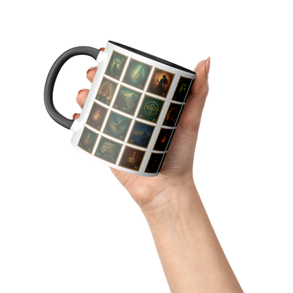 colorful bookish mug inspired by Throne of Glass series, Throne of Glass inspired ceramic coffee cup for cozy mornings, fantasy book mug inspired by Throne of Glass for readers