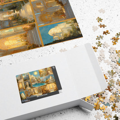 mindful jigsaw puzzle for cozy evenings,
fantasy art puzzle for reading nook decor,
relaxing hobby puzzle with golden artwork