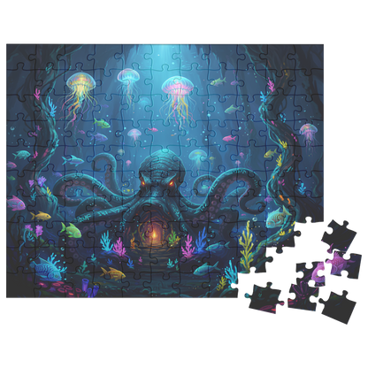 cozy ocean themed puzzle, fantasy underwater puzzle gift