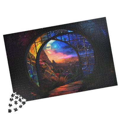 mystical landscape puzzle for adults framed as wall art