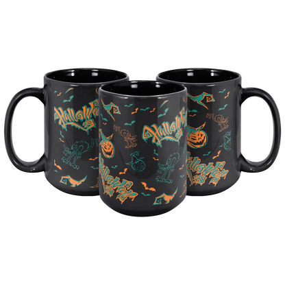 gothic halloween mug for coffee lovers,
