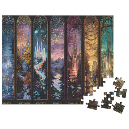 Gift puzzle for moms daughters and fantasy book lovers,
Fantasy puzzle art designed for framing as wall décor,