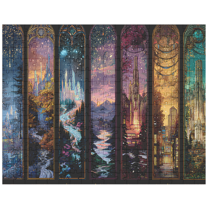 Whimsical Throne of Glass fandom jigsaw puzzle,
Collectible fantasy puzzle perfect for cozy puzzle nights,