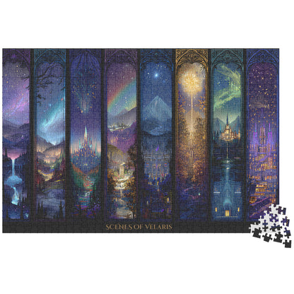 Scenes of Velaris Fantasy Puzzle | Magical City of Starlight Jigsaw | Cozy Book Lover Gift & Home Décor