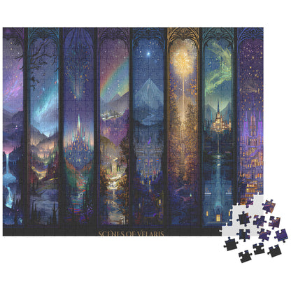 Scenes of Velaris Fantasy Puzzle | Magical City of Starlight Jigsaw | Cozy Book Lover Gift & Home Décor