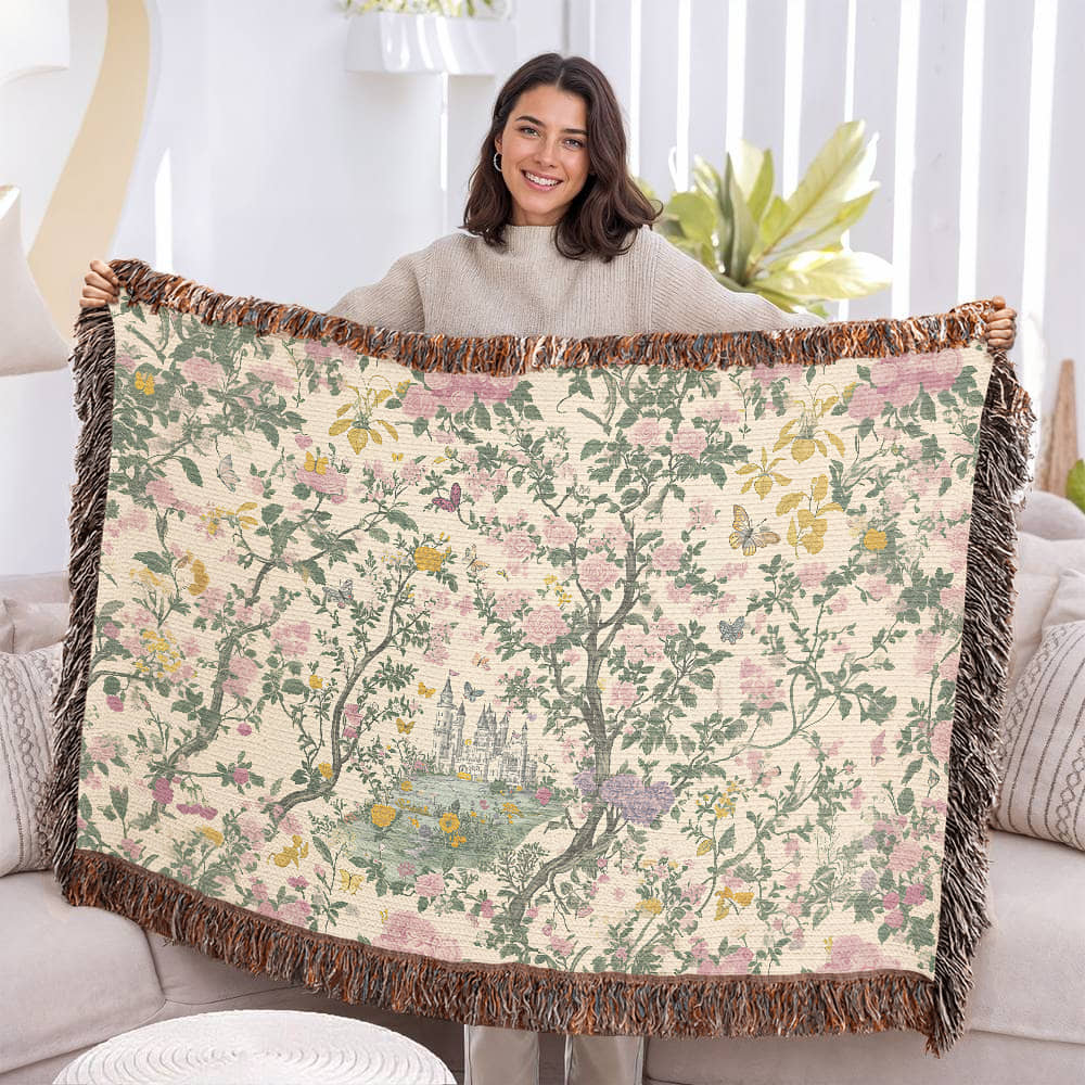 Fairytale Castle Woven Blanket