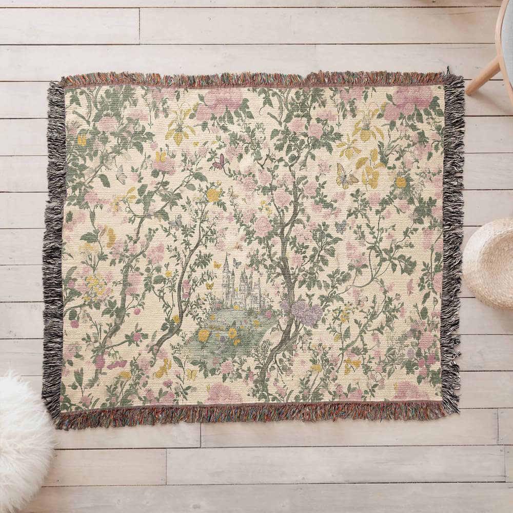 Fairytale Castle Woven Blanket
