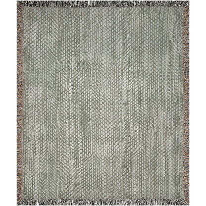 calming sage green sofa throw for modern organic homes, woven sage green blanket styled for cozy movie nights, sage green woven throw blanket for small apartment decor