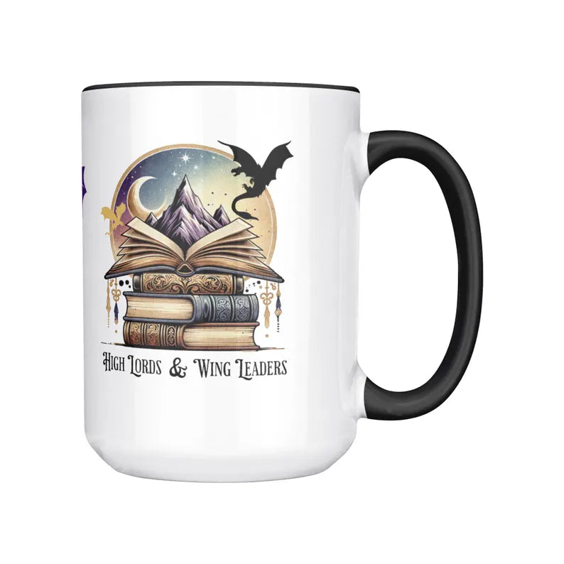 ACOTAR Fourth Wing Fantasy Mug - High Lords & Wing Leaders Book Lover Gift for SJM Fans 15oz