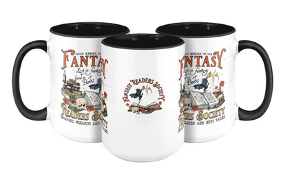 Exclusive 15oz Black Fantasy Mug for Book Lovers & Fantasy Fans